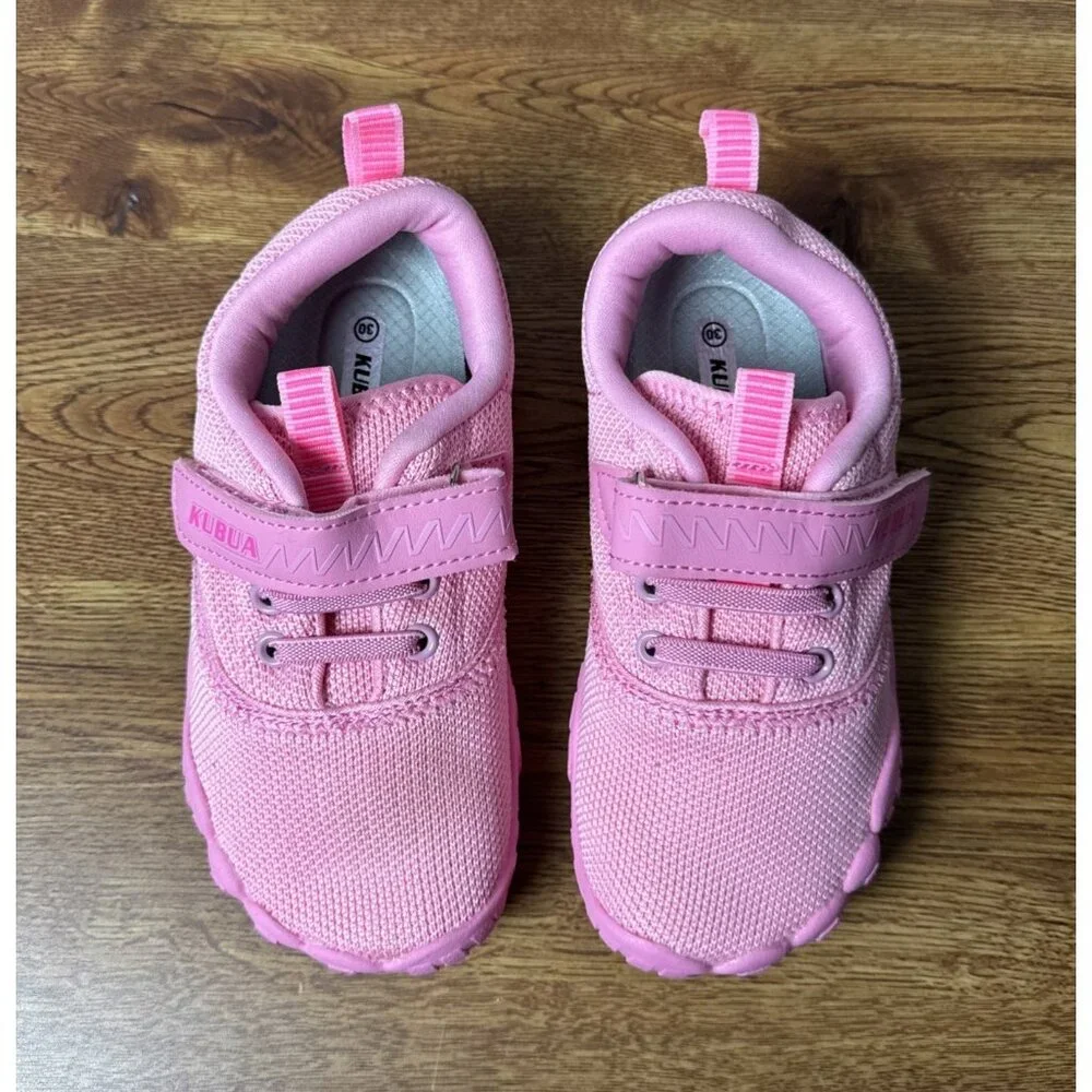 KUBUA Kids Barefoot Shoes Girls Minimalist Sneakers Naturally Splay Shoe Size 12
